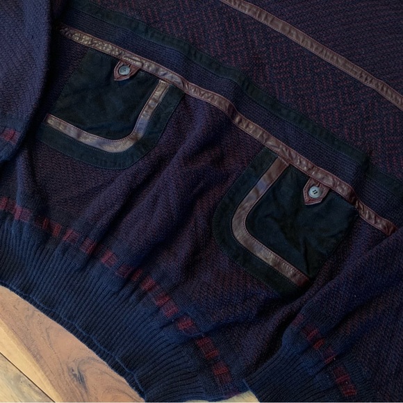 Bally Wool Herringbone Pocketed Sweater - Picture 4 of 6